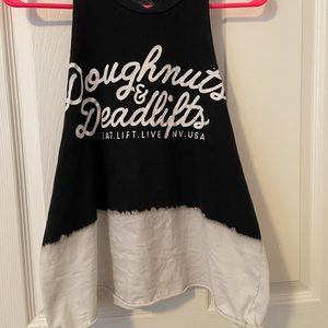 Doughnuts and Deadlifts Custom Muscle Tank
